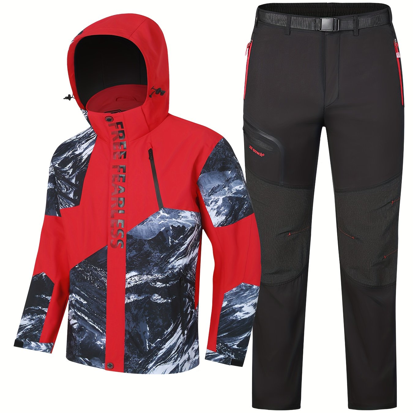 Insulated Ski Bib Suit Waterproof Snowboard Jacket Snow Pants Set