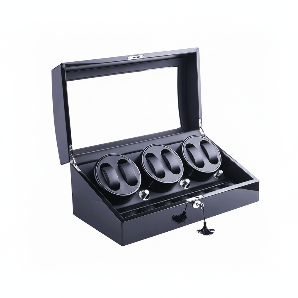 Siendy – Automatic Watch Winder Storage Case with 6 Winding Slots and 7 Storage Slots