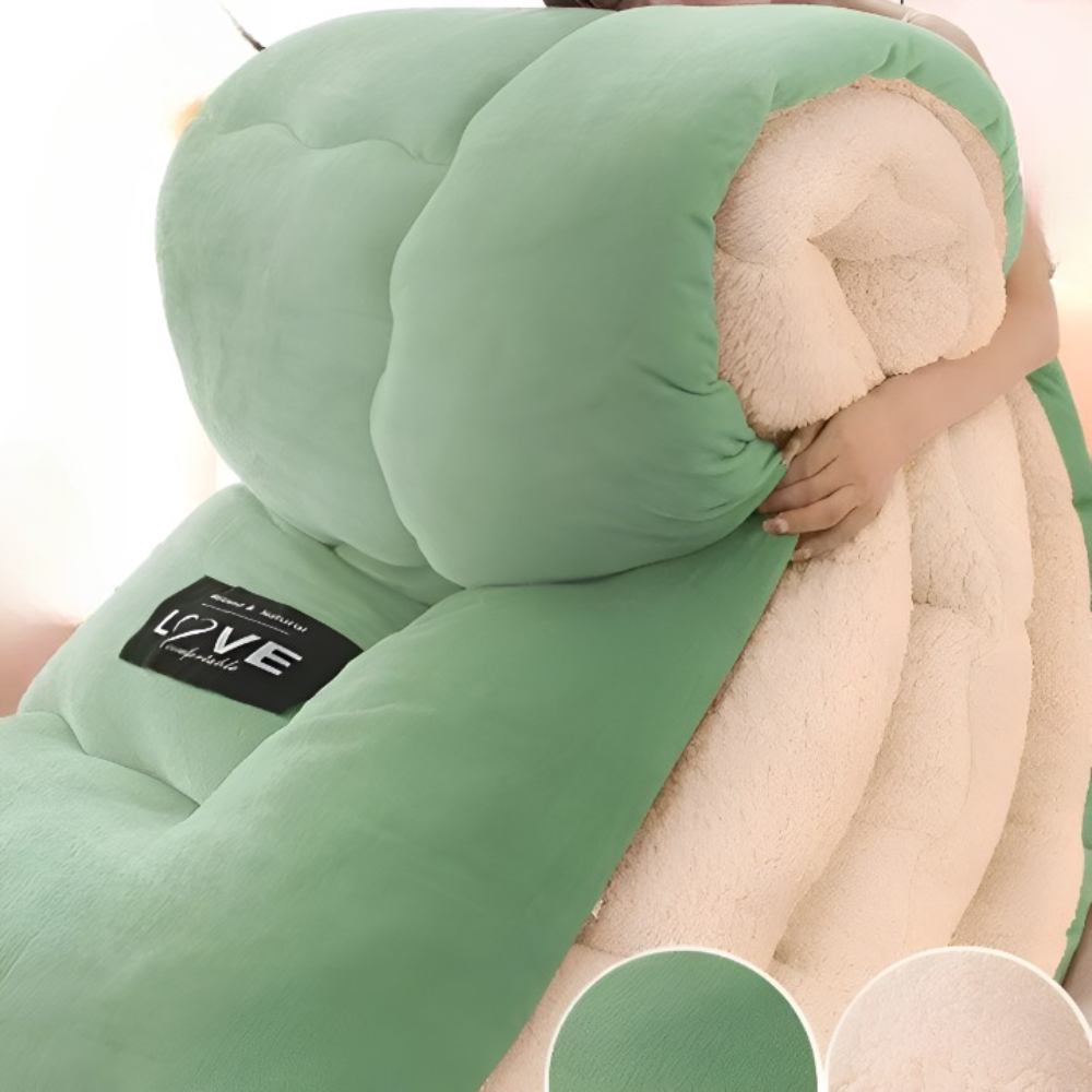 Ultra Soft Winter Quilt Cover Thick Plush Bedding Warm Flannel Blanket