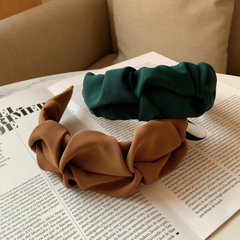 Wide Knotted Headband Womens Soft Fashion Hair Accessory