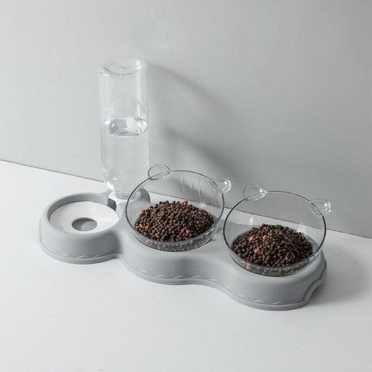 3 in 1 Elevated Pet Feeder Anti Vomiting Cat and Dog Bowl Set