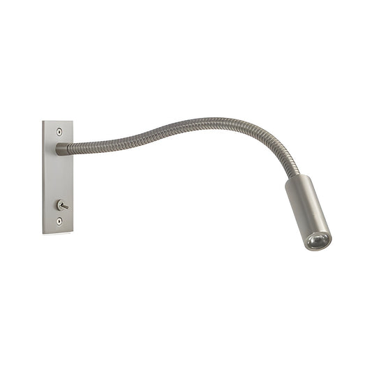 Adjustable Goose Neck Wall Reading Lamp Modern LED Bedside Light