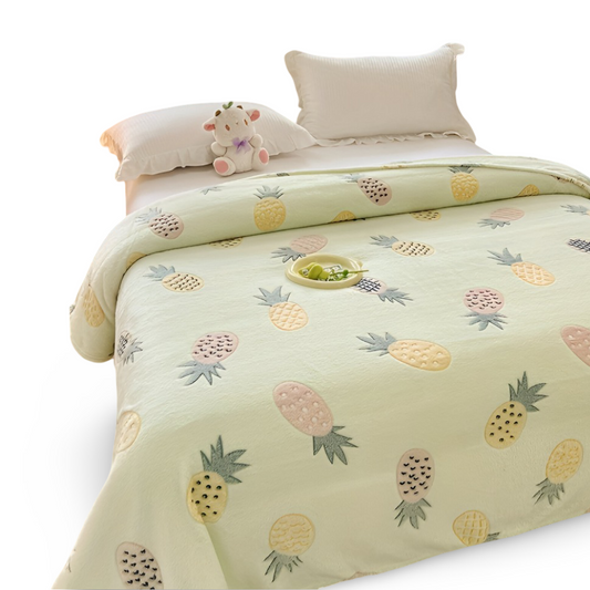 All Season Coral Fleece Throw Blanket Soft Plush Cozy Bed Sofa Blanket