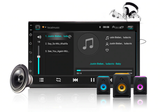 Android Double Din Car Stereo GPS Bluetooth Multimedia Player