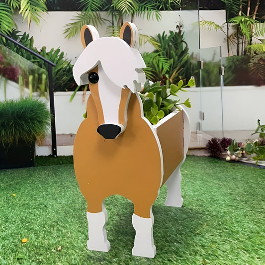 Animal Theme Flower Pot Cow Planter Decorative Garden Pot