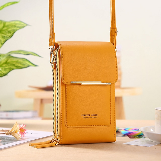 Anti Theft Crossbody Handbag Women Secure Phone Pocket Purse