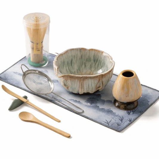 Artisan Matcha Tea Ceremony Set Handcrafted Ceramic Bowl Collection