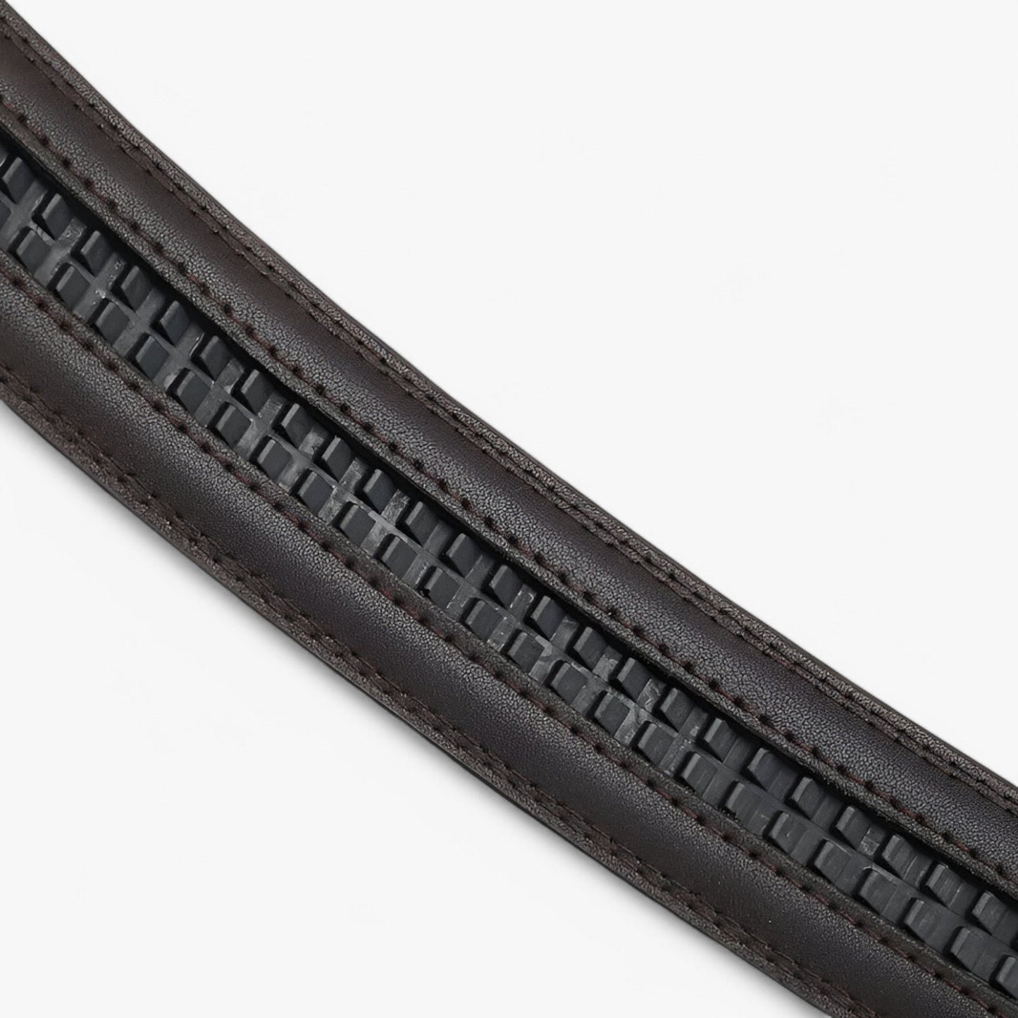 Automatic Buckle Leather Belt Mens Business Casual Waist Strap