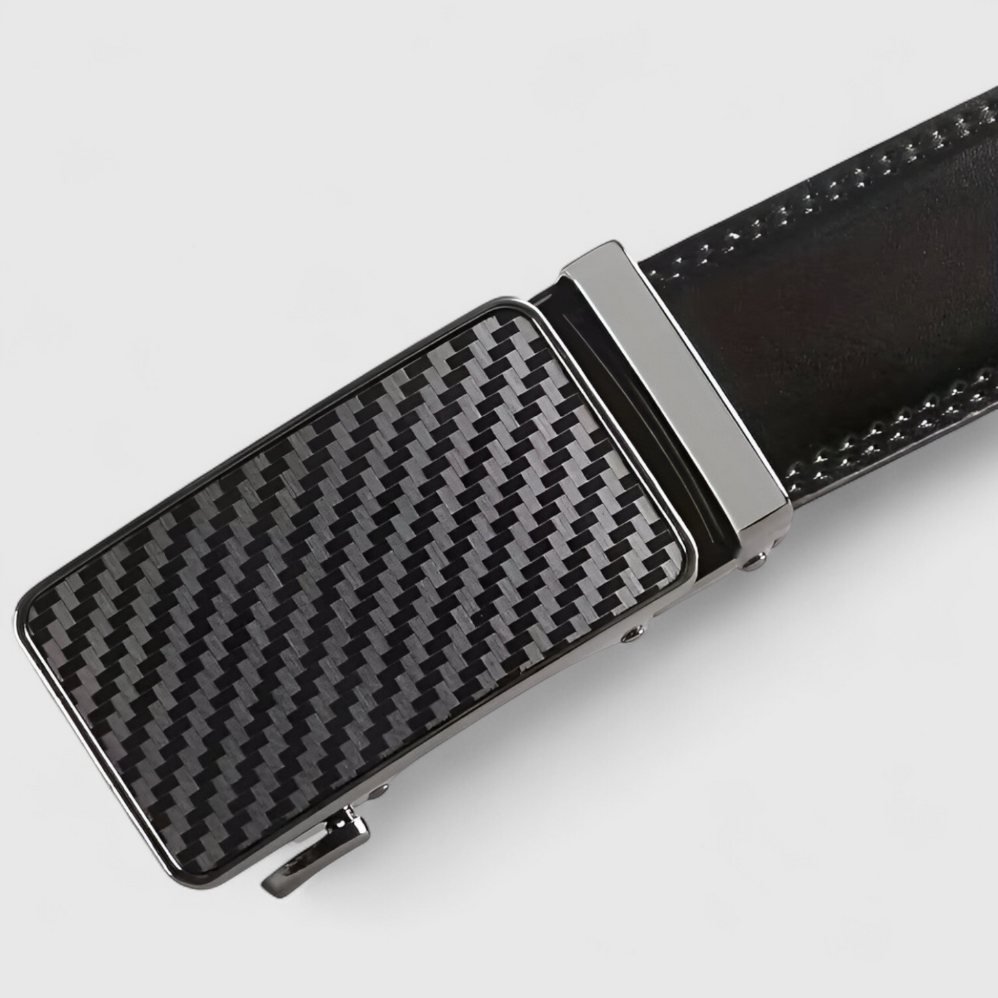 Automatic Buckle Leather Belt Mens Formal Casual Fashion Strap