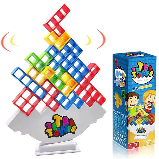 Balance Tower Stacking Game Educational Building Blocks Family Party Game