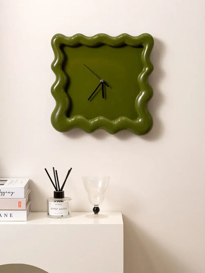 Biscuit Shape Wall Clock Modern Silent Decorative Clock