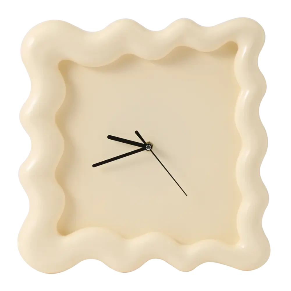Biscuit Shape Wall Clock Modern Silent Decorative Clock