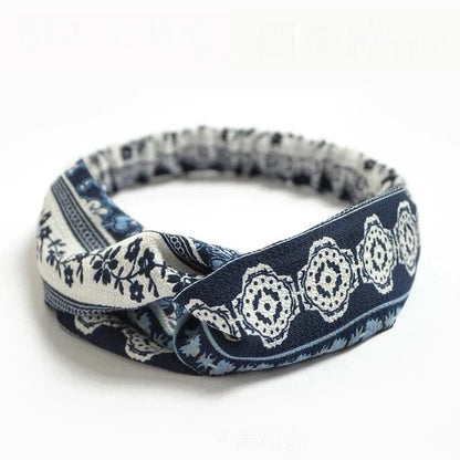 Bohemian Print Headband Vintage Cotton Hair Bandana