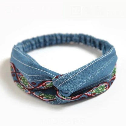 Bohemian Print Headband Vintage Cotton Hair Bandana