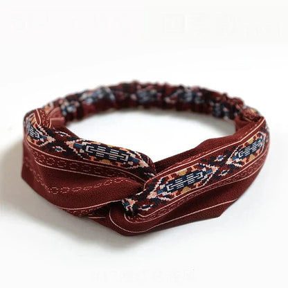 Bohemian Print Headband Vintage Cotton Hair Bandana