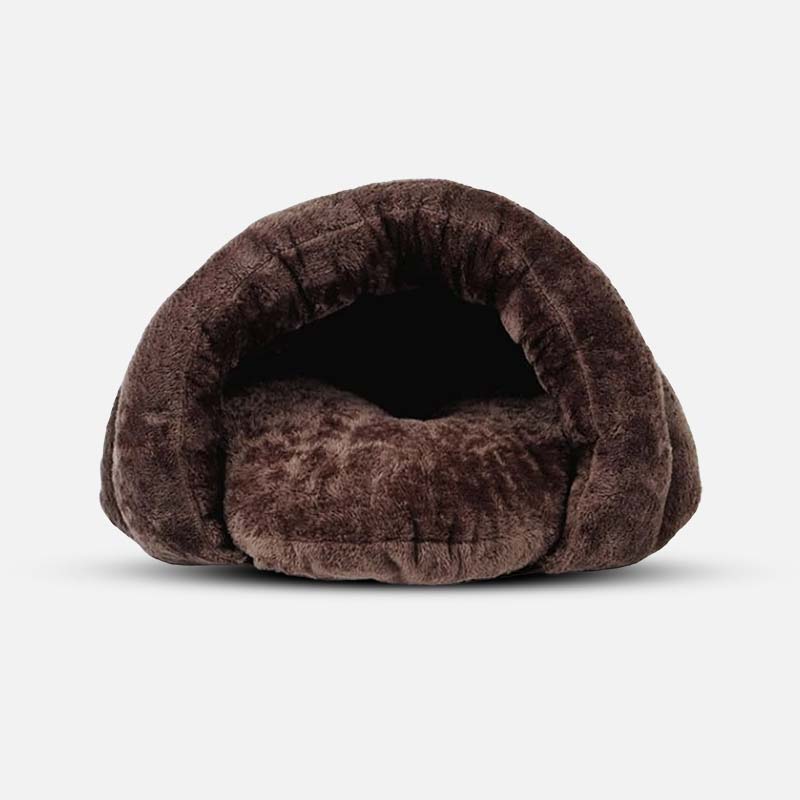 Calming Cave Dog Bed Anti Anxiety Soft Plush Enclosed Pet Bed