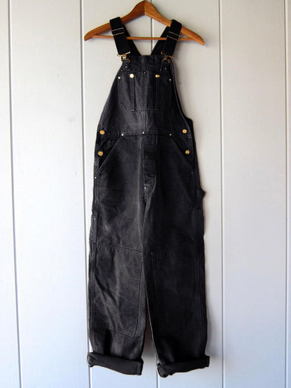 Canvas Work Overalls Mens Utility Dungarees Adjustable Bib Pants