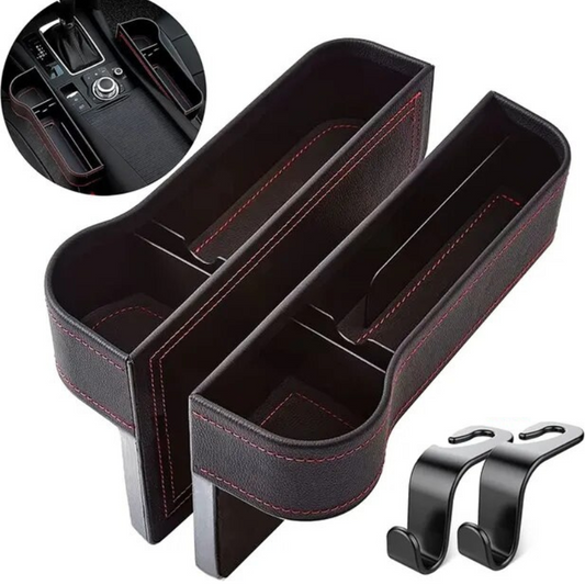 Car Seat Gap Organizer PU Leather Storage Console Holder