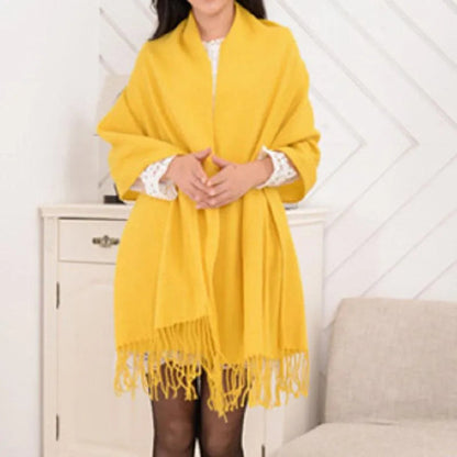 Cashmere Winter Scarf Soft Warm Plaid Womens Fashion Shawl