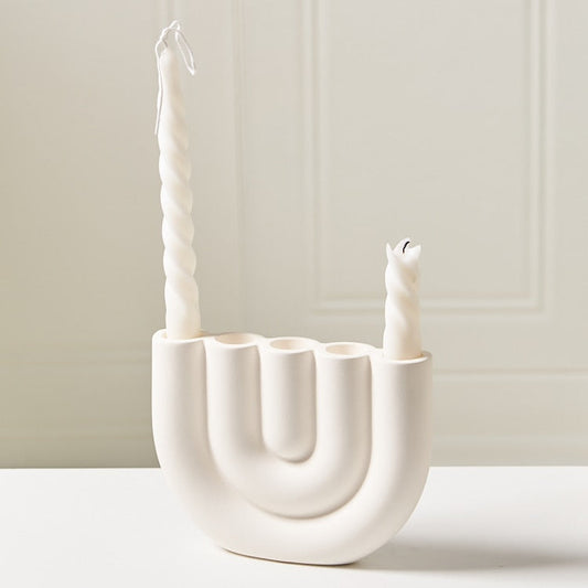 Ceramic Design Candle Holder Luxury Decorative Home Accent