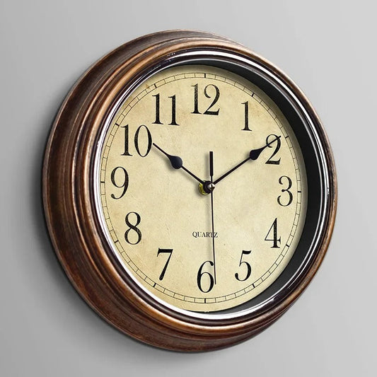 Classic Wooden Wall Clock Silent Decorative Home Office Clock
