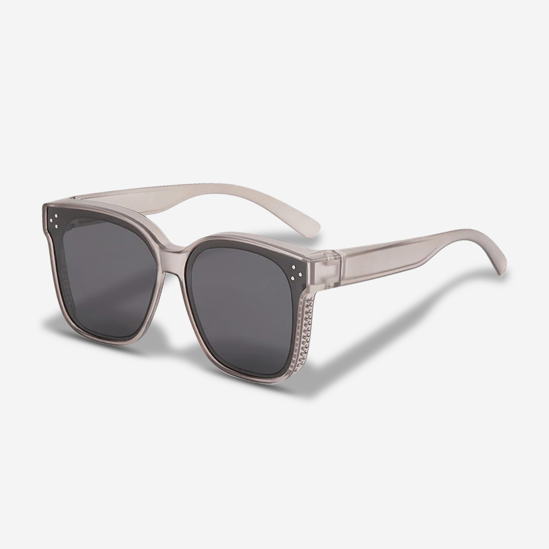 Clip On Sunglasses UV400 Anti Glare Lens Glasses Overlay