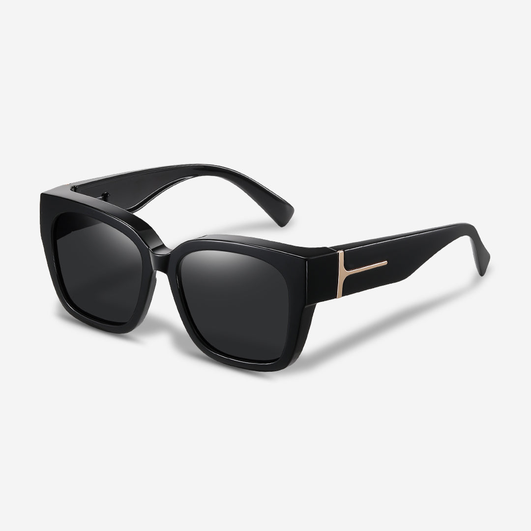 Clip On Sunglasses UV400 Anti Glare Lens Glasses Overlay