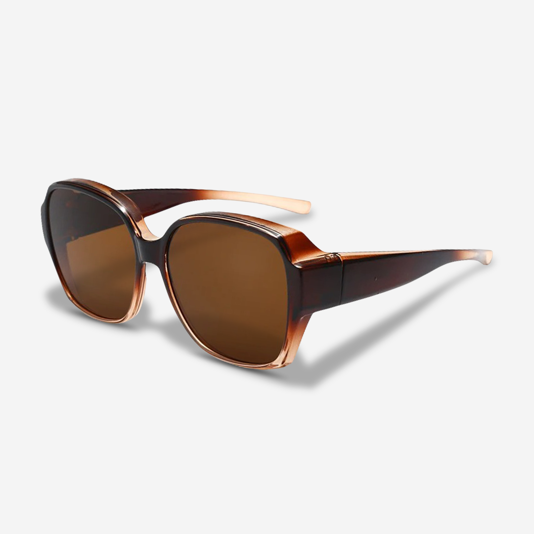 Clip On Sunglasses UV400 Anti Glare Lens Glasses Overlay