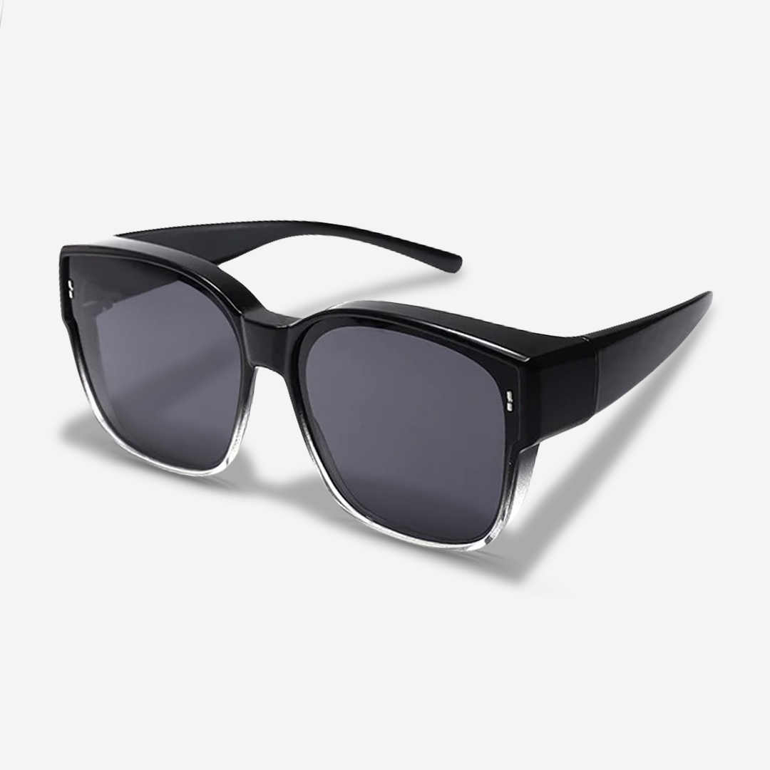 Clip On Sunglasses UV400 Anti Glare Lens Glasses Overlay