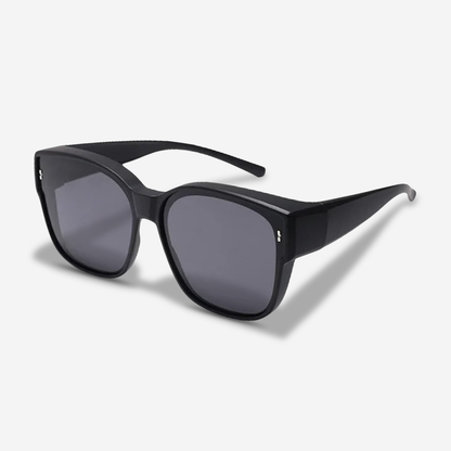 Clip On Sunglasses UV400 Anti Glare Lens Glasses Overlay