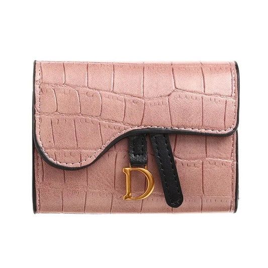 Compact Womens Card Holder Wallet PU Leather Purse