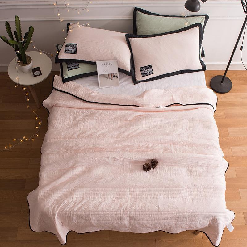 Cooling Summer Blanket Breathable Lightweight Cotton Bamboo Throw