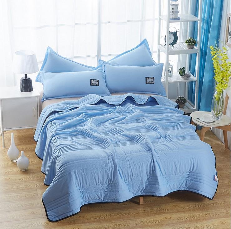 Cooling Summer Blanket Breathable Lightweight Cotton Bamboo Throw
