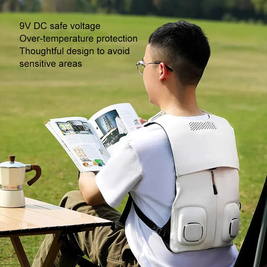 Cooling Vest Fan Powered Lightweight Waterproof Workwear Vest