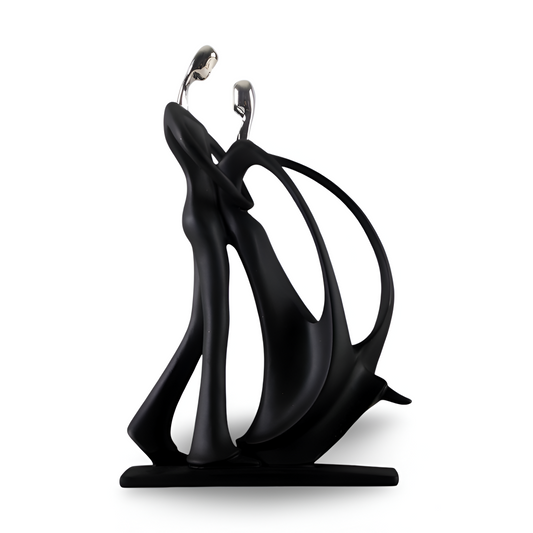 Dancing Couple Resin Sculpture Romantic Home Decor Figurine
