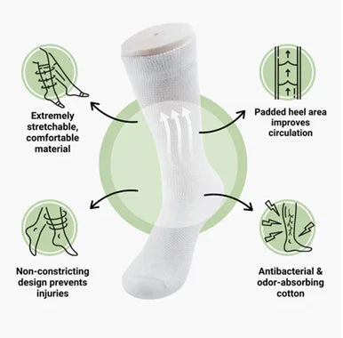 Diabetic Neuropathy Socks Seamless Stretch Breathable Non Binding