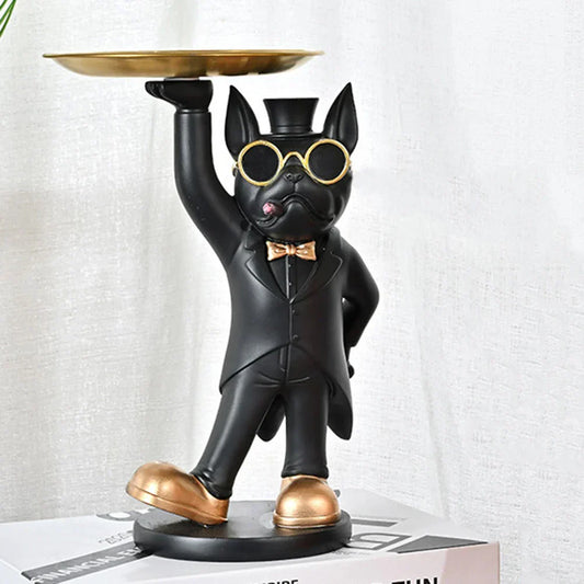 Dog Statue Storage Ornament Decorative Home Figurine Stylish Organizer