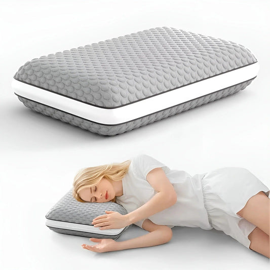 Double Sided Ergonomic Sleep Pillow Cooling Neck Support Cushion
