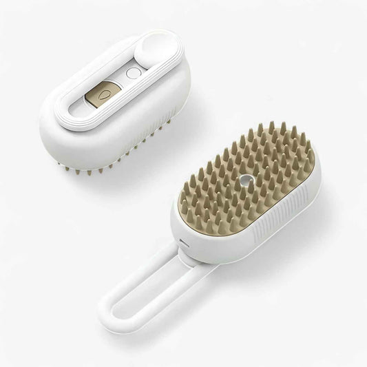 Electric Pet Steam Brush Grooming Massage Comb Hair Removal Brush