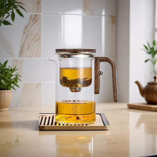 Elegant Porcelain Teapot Modern Tea Serving Pot