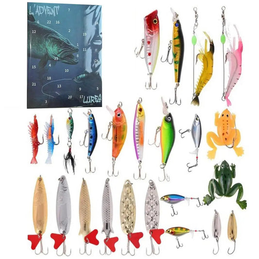 Fishing Advent Calendar Lure Gift Box Angler Surprise Set