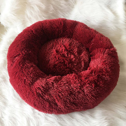 Fluffy Calming Pet Bed Anti Anxiety Plush Dog Cushion