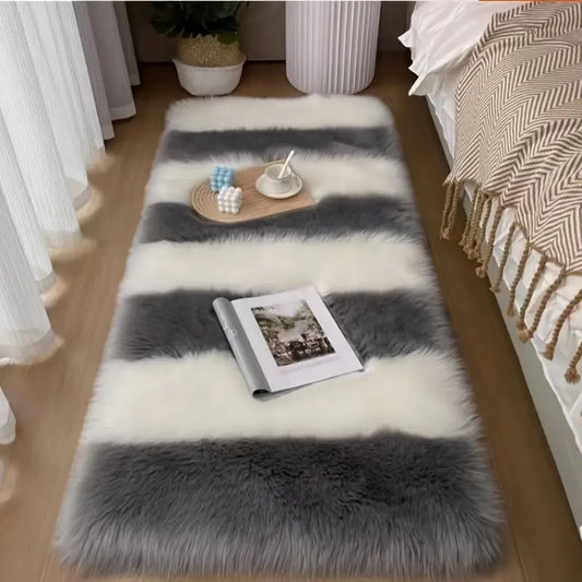 Fluffy Faux Fur Rug Soft Plush Luxury Floor Carpet