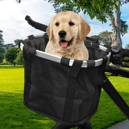 Foldable Bike Basket Large Capacity Bicycle Storage Carrier Bag