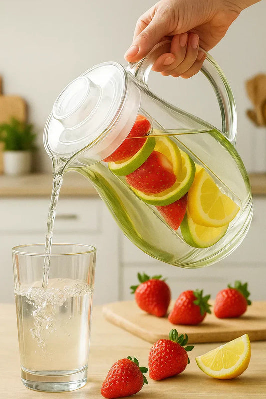 Fruit Infuser Water Pitcher Healthy Hydration Beverage Jug
