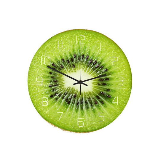 Fruit Wall Clock Decorative Kitchen Clock Colorful Home Wall Decor
