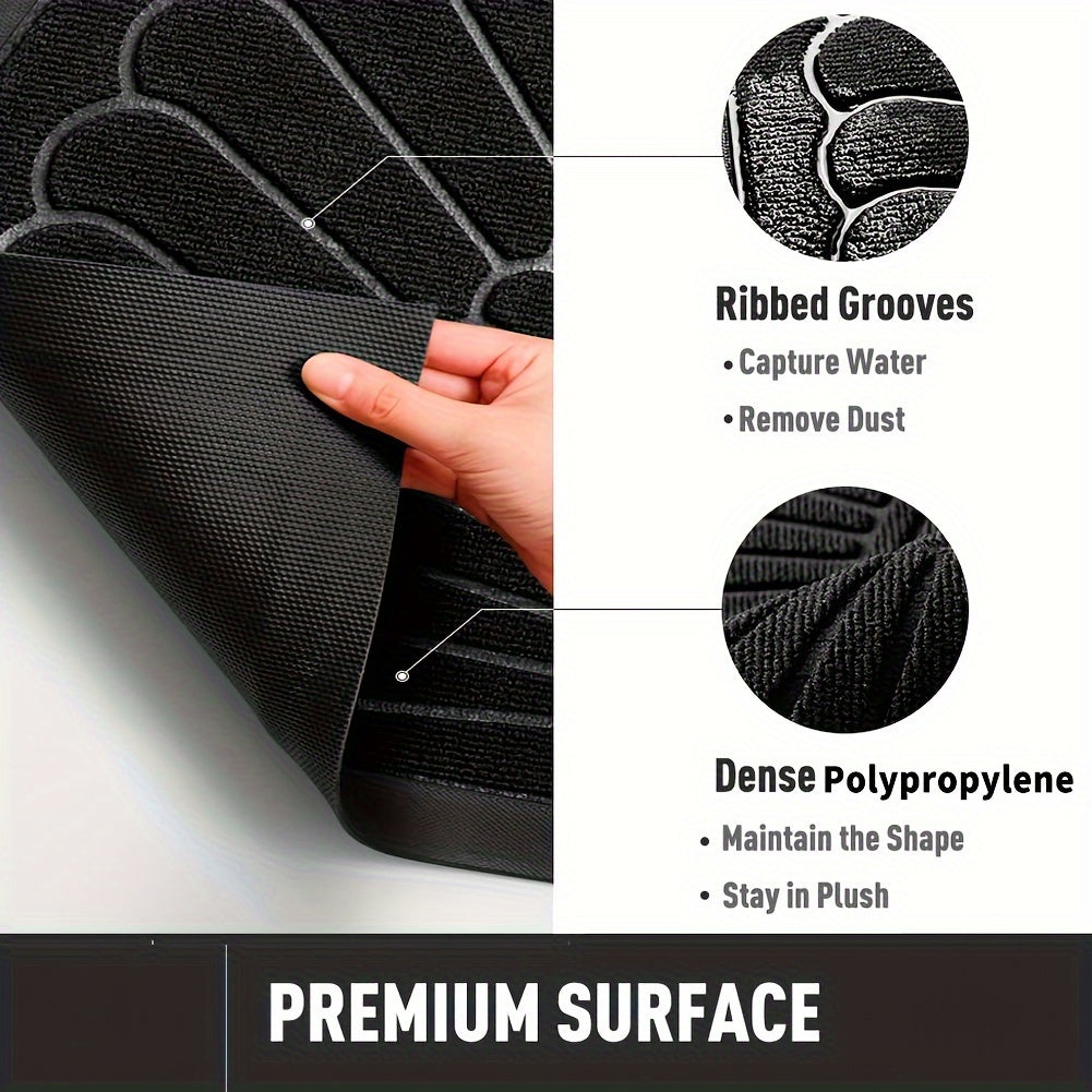 Heavy Duty Rubber Half Moon Door Mat Non Slip Entrance Mat