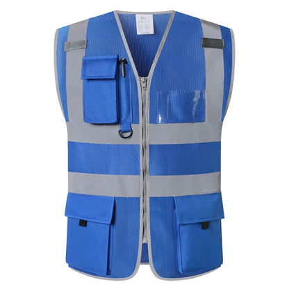 High Visibility Safety Vest Reflective Workwear Lightweight Utility Vest