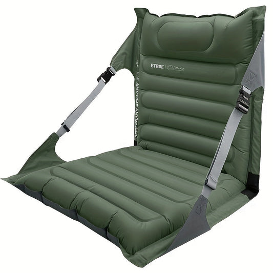 Inflatable Outdoor Chair Adjustable Backrest Portable Air Lounge Seat