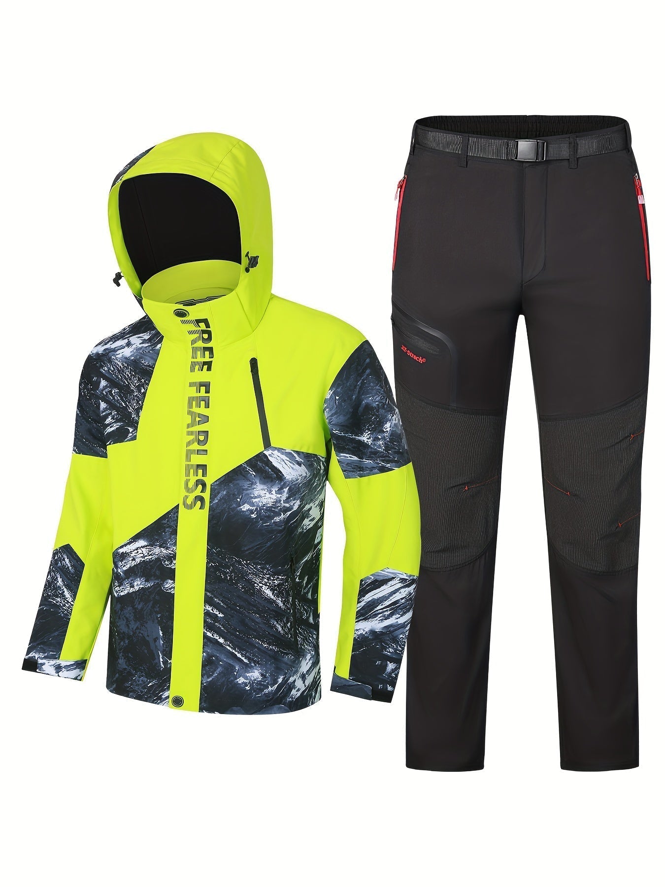 Insulated Ski Bib Suit Waterproof Snowboard Jacket Snow Pants Set